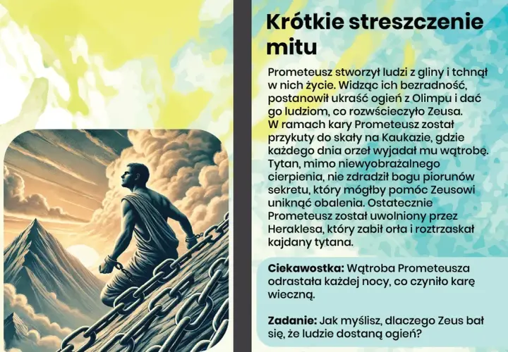 Mit o Prometeuszu w Mitologii Parandowskiego: interpretacja i znaczenie mitu