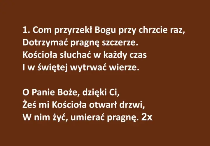 Mit o Panie – pełny tekst, znaczenie i duchowe przesłanie pieśni religijnej