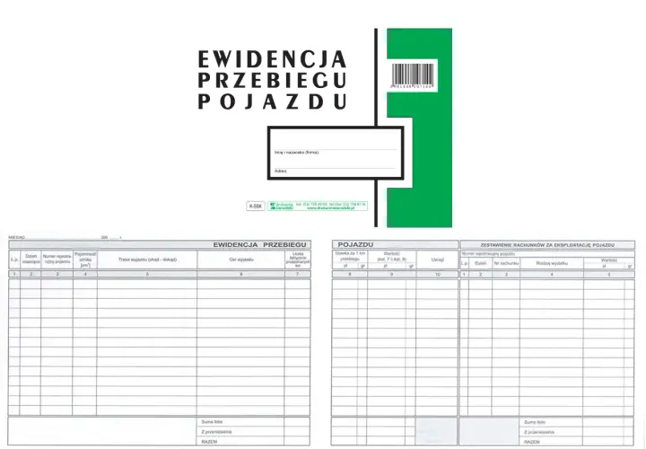 Gdzie kupić książkę ewidencji przebiegu pojazdu? Najlepsze oferty