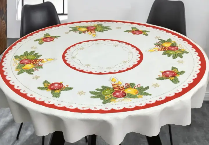  Okrągły obrus świąteczny - Nowoczesny i elegancki na święta 2023