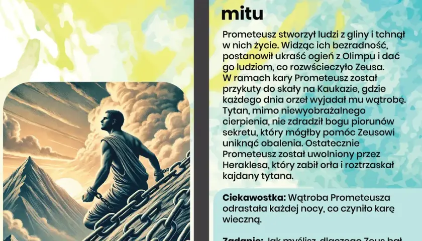 Mit o Prometeuszu w Mitologii Parandowskiego: interpretacja i znaczenie mitu