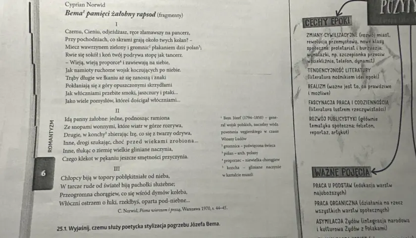 Bema pamięci żałobny rapsod: Norwid Odkryj sekrety wizji Bema
