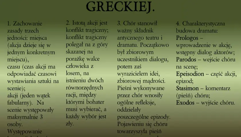 Cechy tragedii antycznej: Od Dionizosa do katharsis. Wszystko jasne!