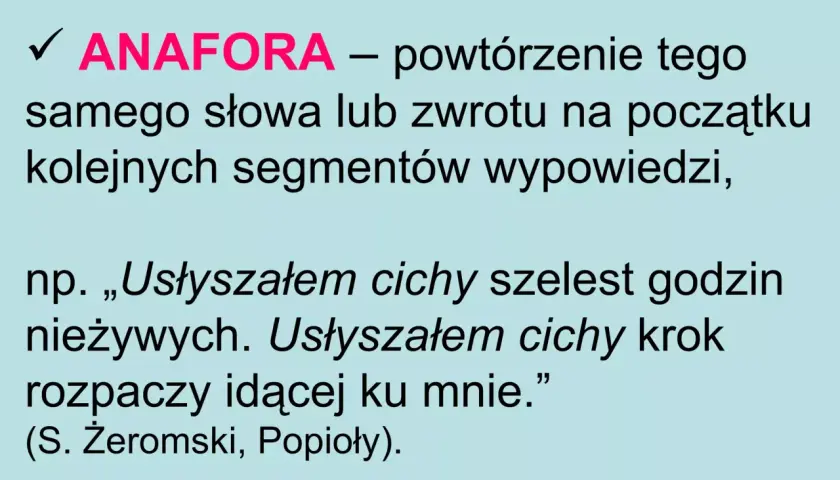 Anafora co to? Definicja, funkcje i ukryta moc w tekście
