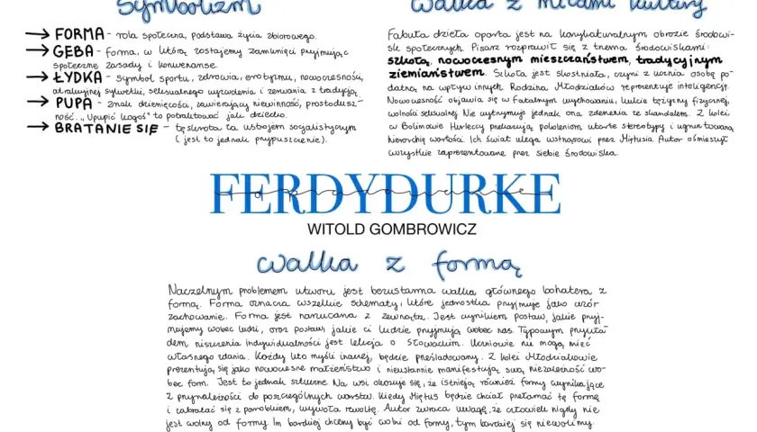 Ferdydurke: Szczegółowe streszczenie. Gombrowicz bez tajemnic!