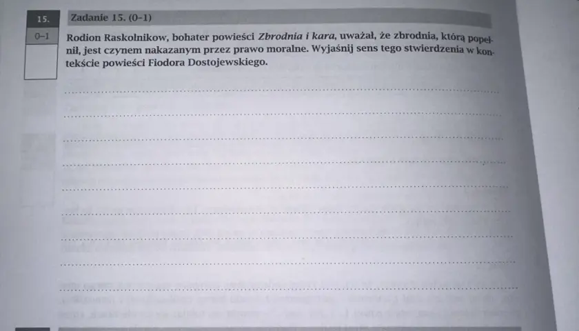 Raskolnikow: Jak zrozumieć bohatera "Zbrodni i Kary" na maturę?