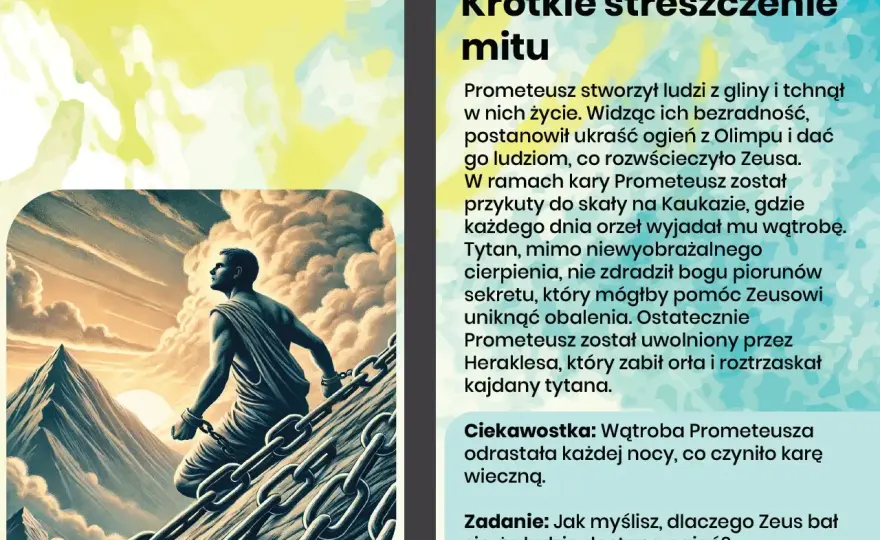 Mit o Prometeuszu w Mitologii Parandowskiego: interpretacja i znaczenie mitu