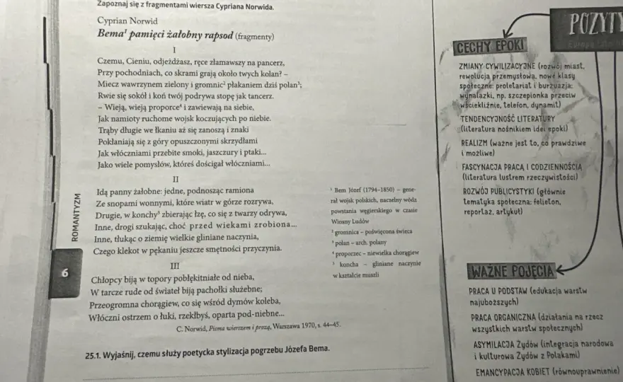 Bema pamięci żałobny rapsod: Norwid Odkryj sekrety wizji Bema