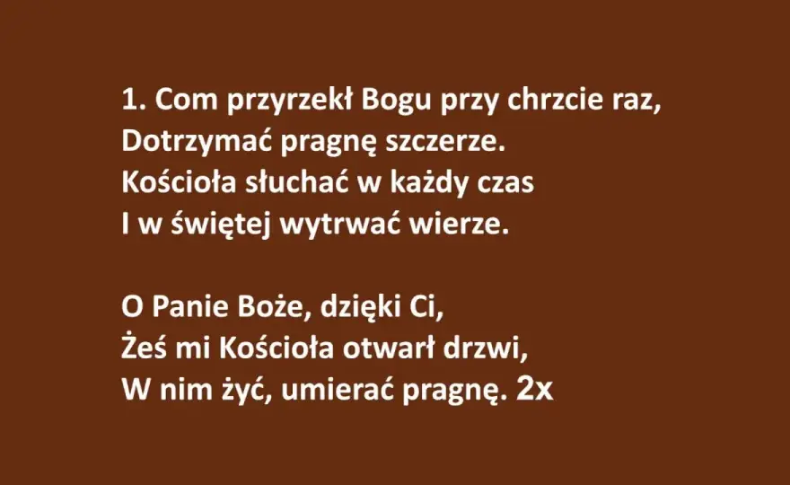 Mit o Panie – pełny tekst, znaczenie i duchowe przesłanie pieśni religijnej