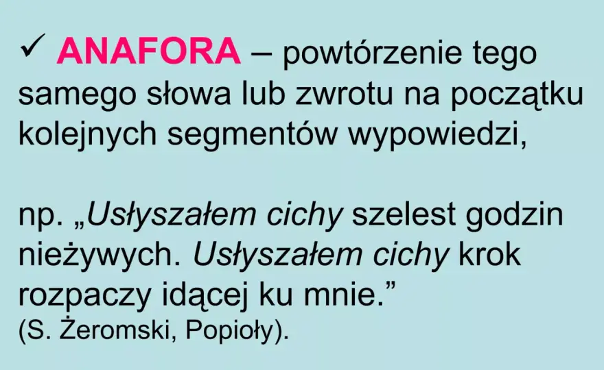 Anafora co to? Definicja, funkcje i ukryta moc w tekście