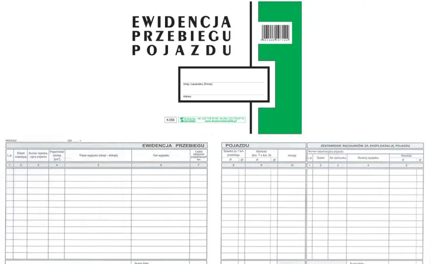 Gdzie kupić książkę ewidencji przebiegu pojazdu? Najlepsze oferty