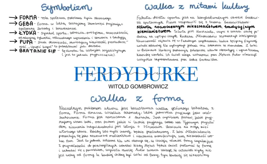 Ferdydurke: Szczegółowe streszczenie. Gombrowicz bez tajemnic!