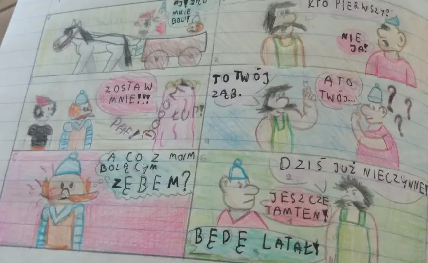 Jak łatwo narysować komiks do szkoły z Kajko i Kokosz krok po kroku