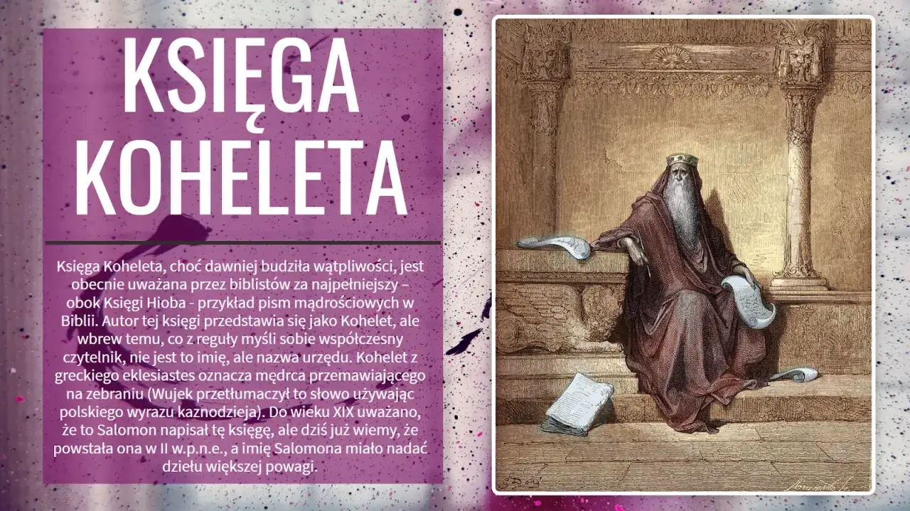 Kohelet starzec mądry myśliciel biblia