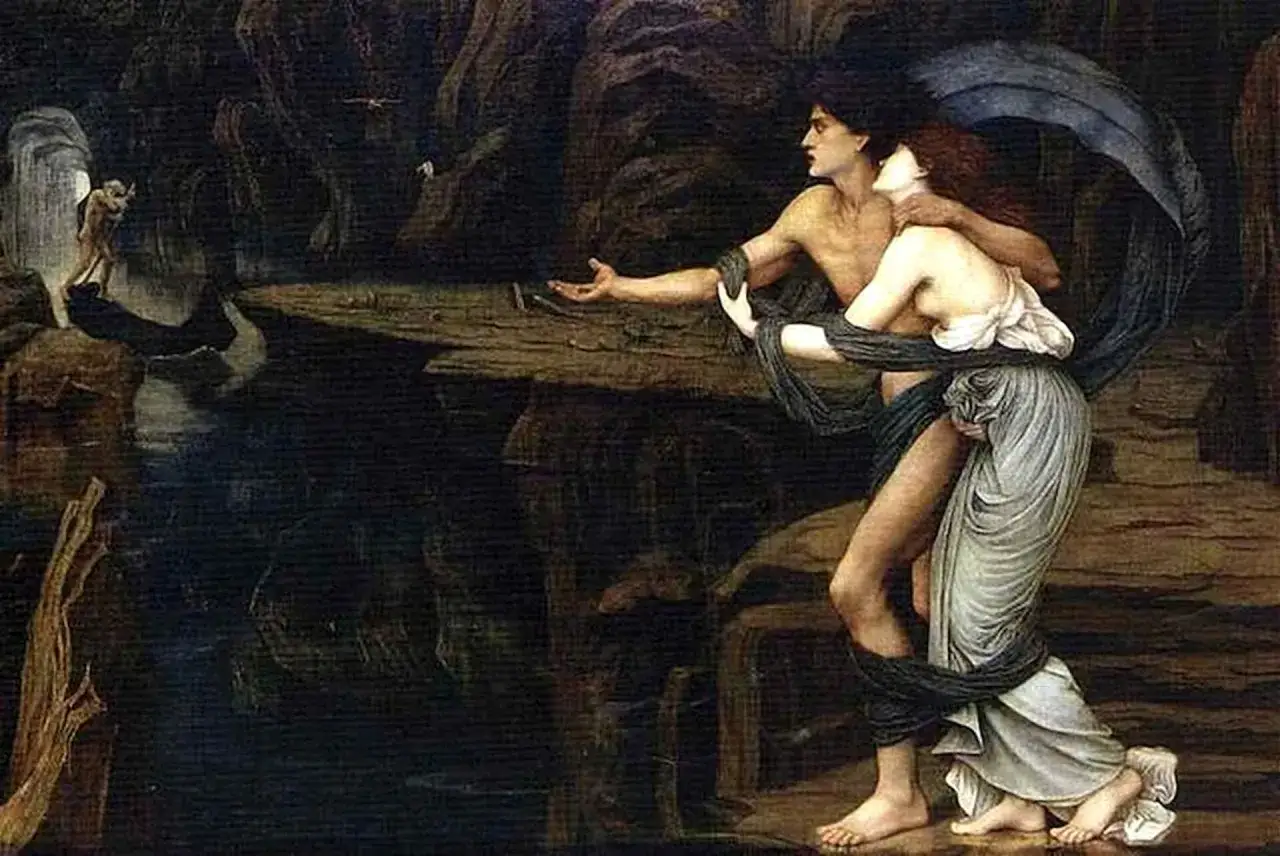 Orfeusz z lutnią i Eurydyka